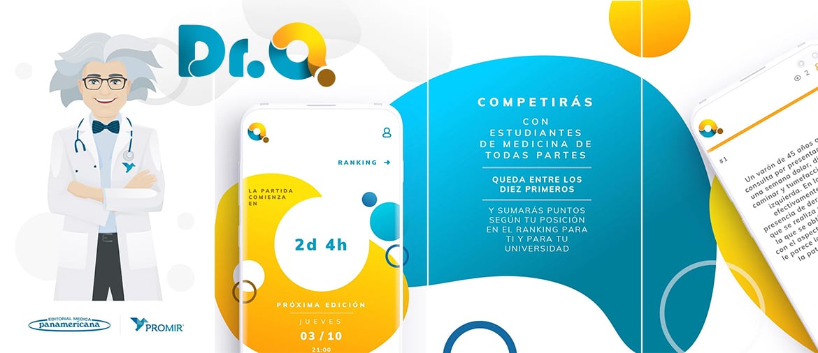Pantalla de Doctor Q, la app gratuita de PROMIR para competir con preguntas tipo MIR desde el móvil